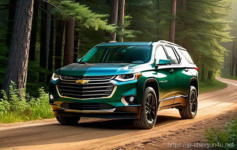 쉐보레 트래버스와 도요타 하이랜더 비교 - Image Prompt 1: Powerful American SUV - Chevrolet Traverse Z71 in Action**