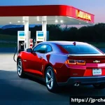 쉐보레 카마로 유지비 계산 - **Prompt:** A sleek, modern Chevrolet Camaro, in a vibrant color like metallic red or deep blue, is ...